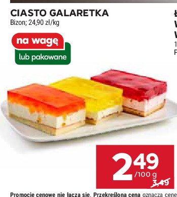 Ciasto galaretka Bizon promocja