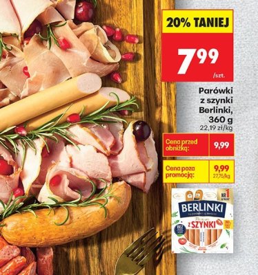 Parówki z szynki promocja w Biedronka
