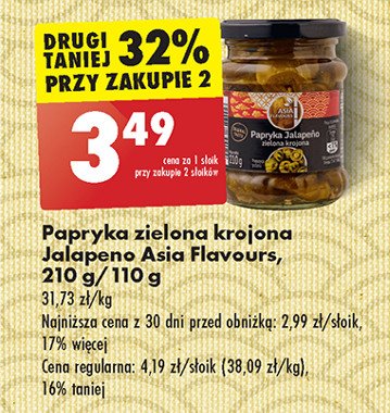 Papryczki jalapeno zielone krojone Asia flavours promocja