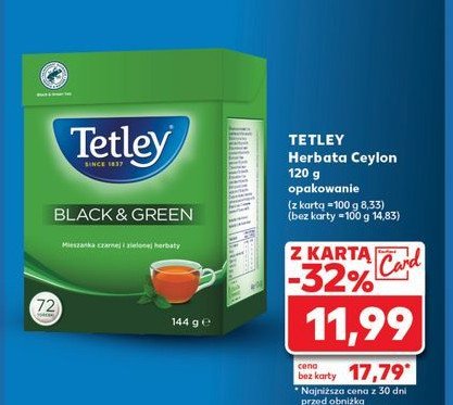 Herbata czarna i zielona Tetley promocja