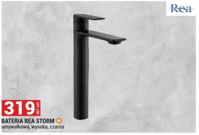 Bateria REA STORM umywalkowa, wysoka, czarna promocja w Merkury Market