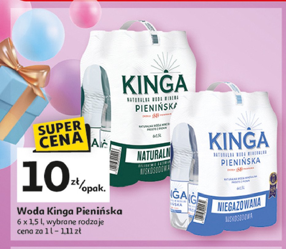 Woda niegazowana Kinga pieni艅ska promocja