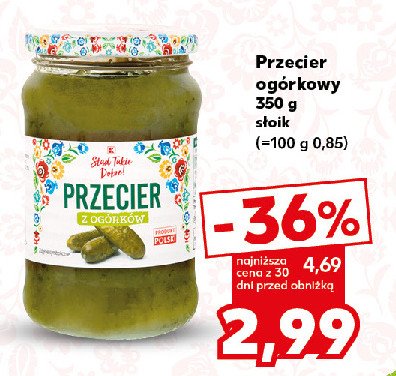 Przecier ogórkowy K-classic stąd takie dobre! promocja w Kaufland