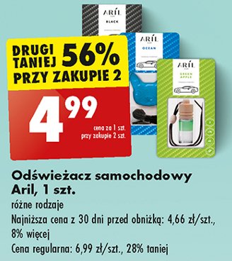 Odświeżacz samochodowy black Aril car promocja