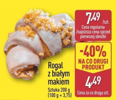 Rogal z białym makiem promocja w Aldi