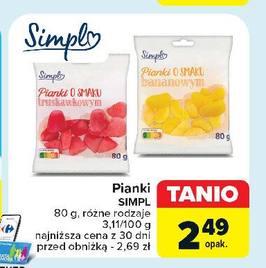 Pianki truskawkowe Simpl promocja
