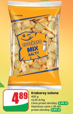 Krakersy solone mix promocja w Dino