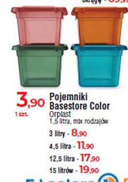 Pojemnik basestore 15 l Orplast promocja