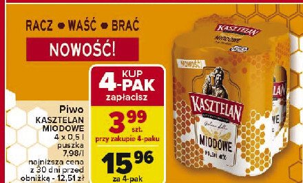 Piwo Kasztelan miodowe promocja