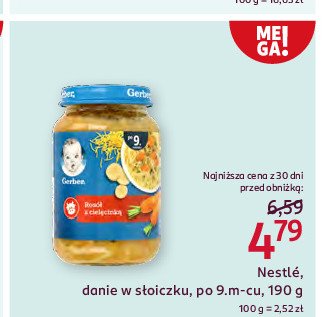 Zupka rosół z cielęcinką Gerber promocja w Rossmann