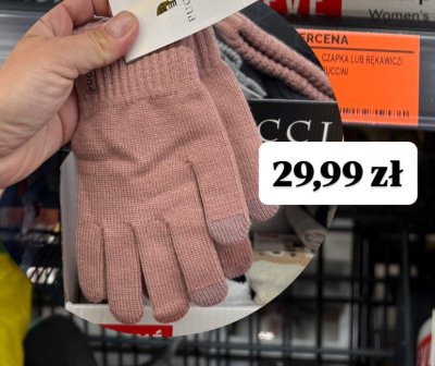 Rękawiczki damskie  promocja w Biedronka