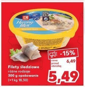 Filety śledziowe K-classic promocja