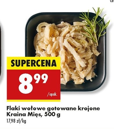 Flaki wołowe gotowane krojone Kraina mięs promocja w Biedronka