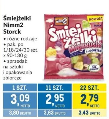 Śmiejżelki Nimm2 Storck promocja w Makro
