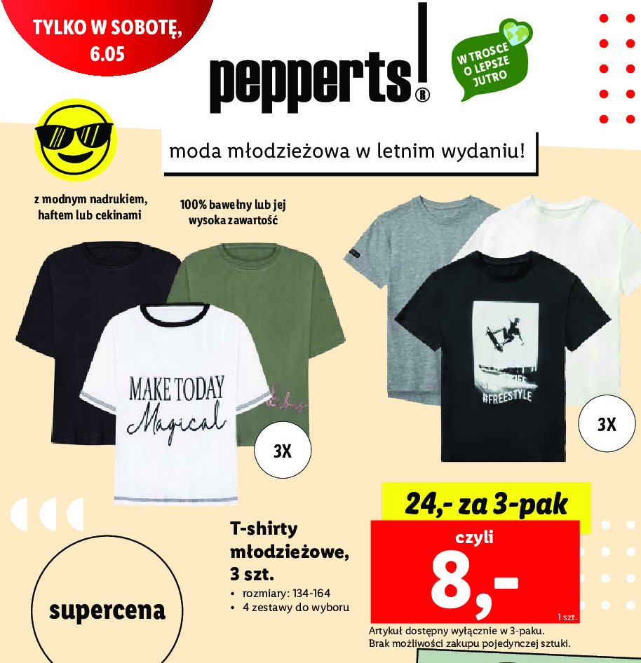 T-shirt młodzieżowy Pepperts! promocja