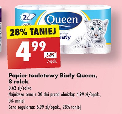 Papier toaletowy biały Queen promocja