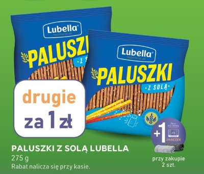 Paluszki z solą Lubella drugie za 1 zł promocja w Stokrotka