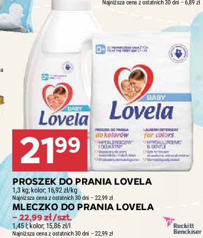 Mleczko do prania do kolorów Lovela baby promocja w Stokrotka