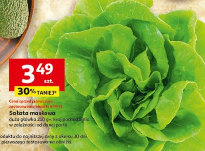 Sałata masłowa duża główka Auchan promocja w Auchan