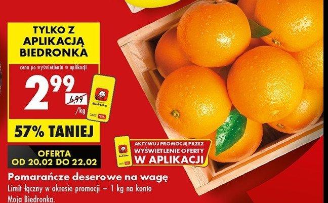 Pomarańcze deserowe promocja w Biedronka