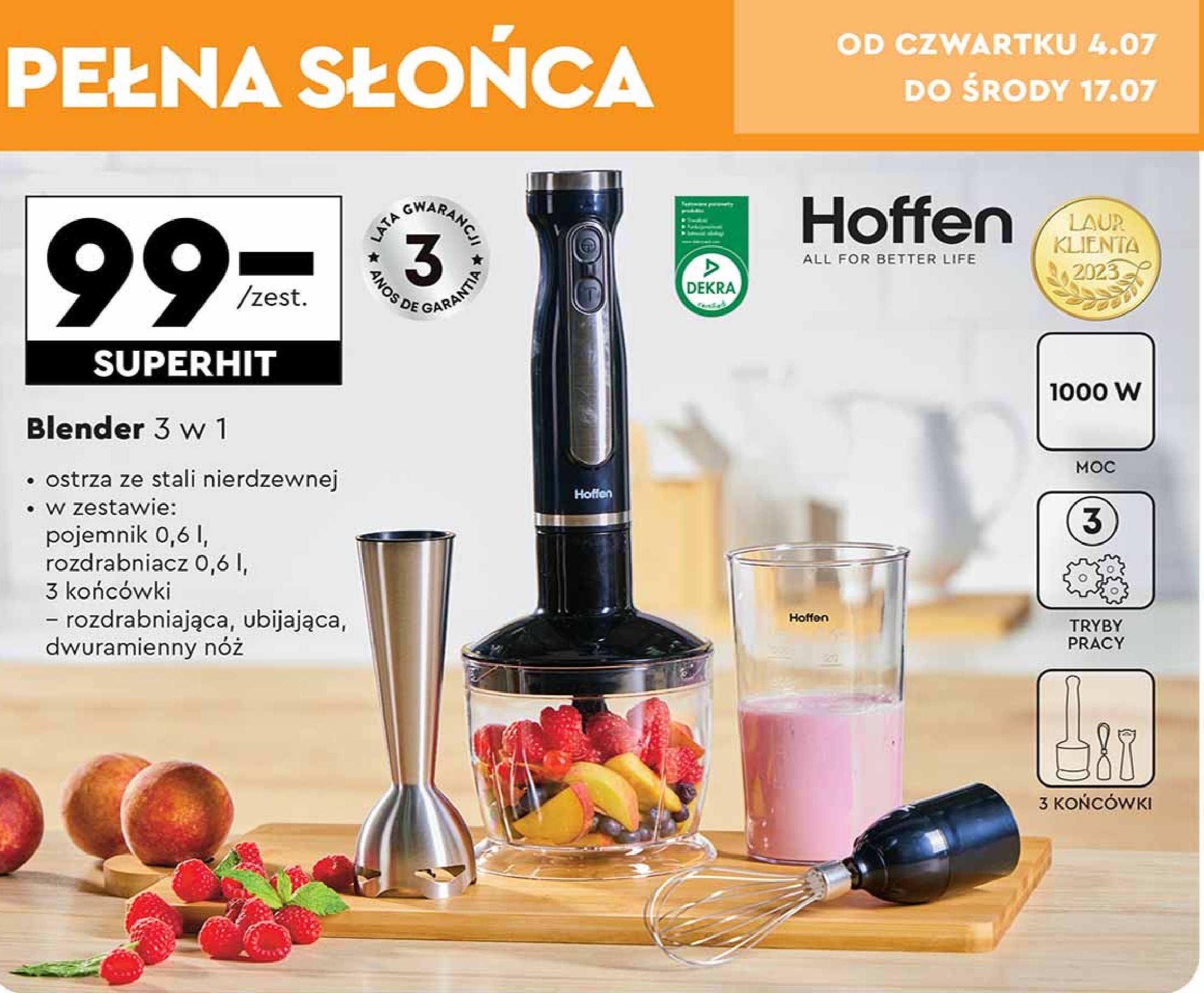 Blender 3w1 Hoffen promocja