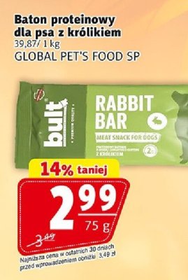 Baton proteinowy dla psa z królikiem GLOBAL PET'S FOOD SP promocja w Prim Market