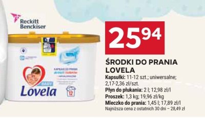 Środki do prania Lovela promocja w Stokrotka