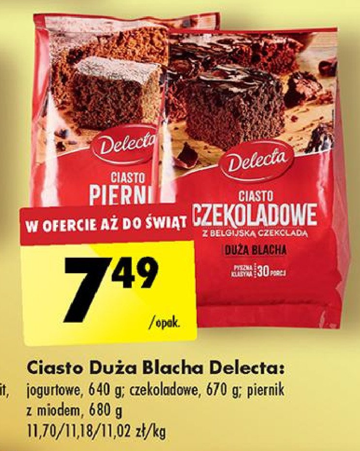 Ciasto jogurtowe Delecta promocja