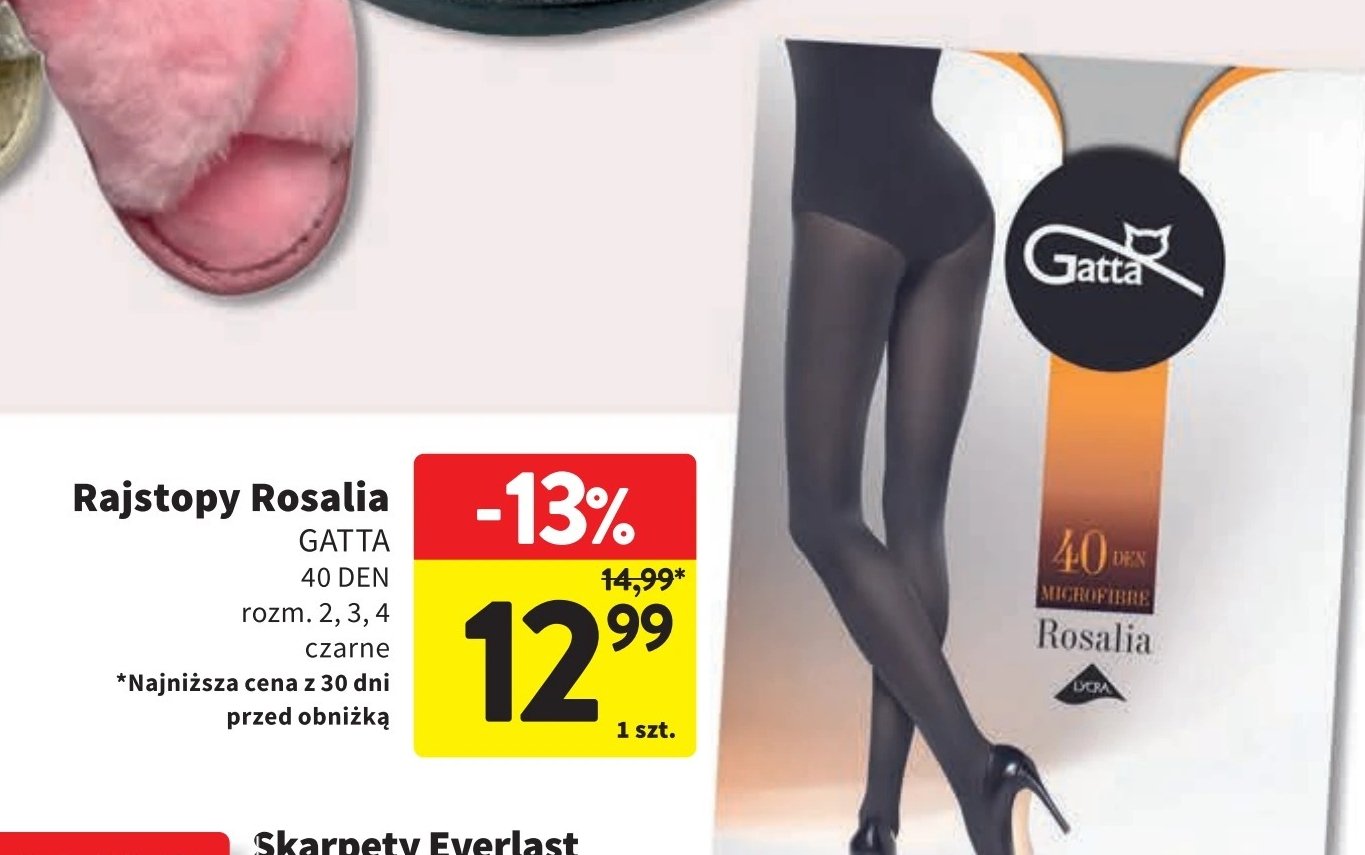 Rajstopy damskie rosalia 40 den jeans rozm. 4 Gatta promocja w Intermarche