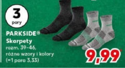 Skarpety PARKSIDE 3 pary promocja w Kaufland