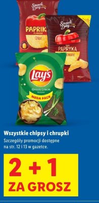 Chipsy i chrupki wszystkie rodzaje promocja w Lidl
