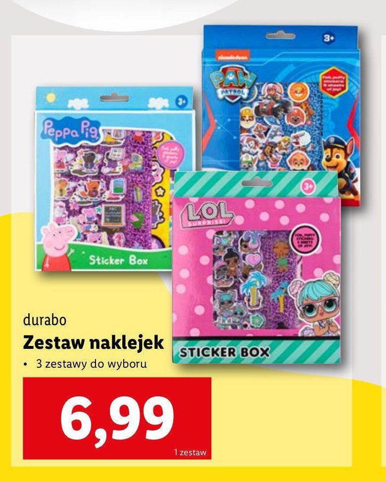 Naklejki psi patrol Durabo promocja w Lidl