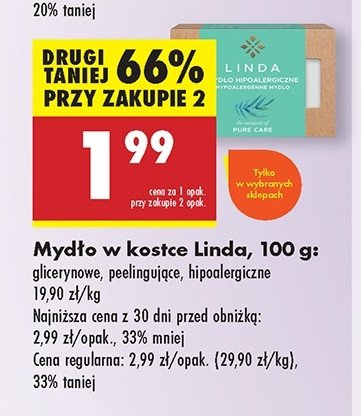 Mydło peelingujące z dodatkiem luffy Linda promocja w Biedronka