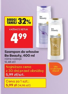 Szampon do włosów Be Beauty, 400 ml promocja w Biedronka