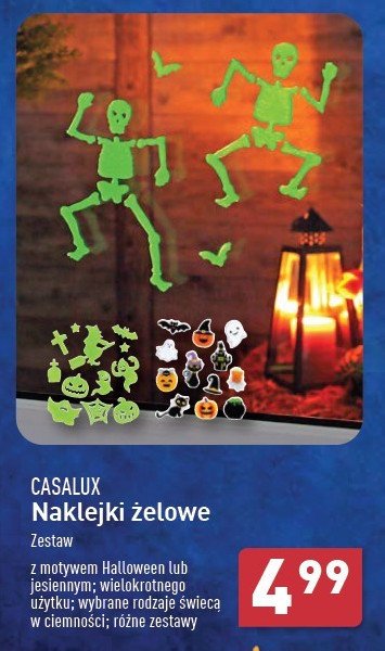 Naklejki żelowe Casalux promocja w Aldi