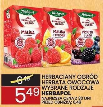 Herbata owocowa Herbaciany Ogród malina promocja w Wafelek