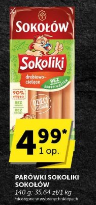 Parówki Sokoliki Sokołów promocja w Euro Sklep