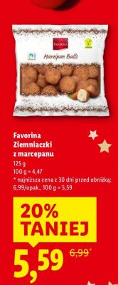 Ziemniaczki z marcepanu Favorina promocja w Lidl