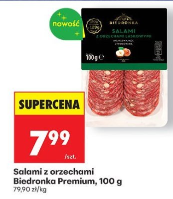 Salami z orzechami 100 g promocja w Biedronka