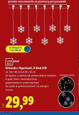 Girlanda z figurkami, 8 diod LED promocja w Lidl