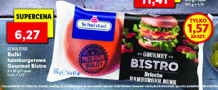 Bułka hamburger bistro Schulstad promocja