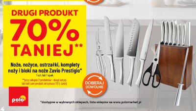 Noże, nożyce, ostrzałki, komplety noży i bloki na noże Zavio Prestigio 1 szt. lub 1 opak. promocja w POLOmarket