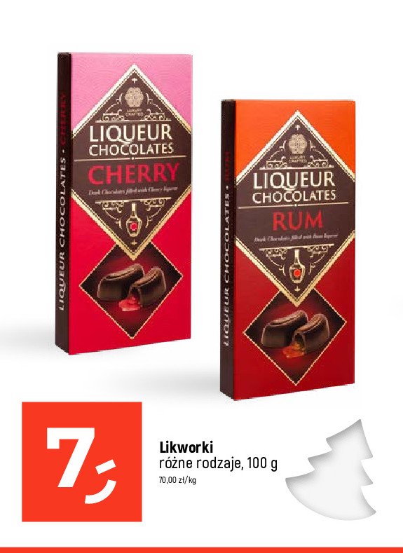 Czekoladki cherry Liqueur chocolates promocja