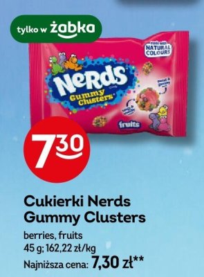 Cukierki Nerds Gummy Clusters berries, fruits promocja w Żabka