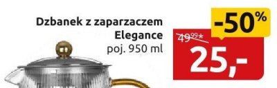 Dzbanek z zaparzaczem Elegance promocja w Black Red White