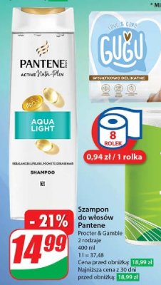 Szampon do włosów lekkie i mocne Pantene pro-v aqua light promocja