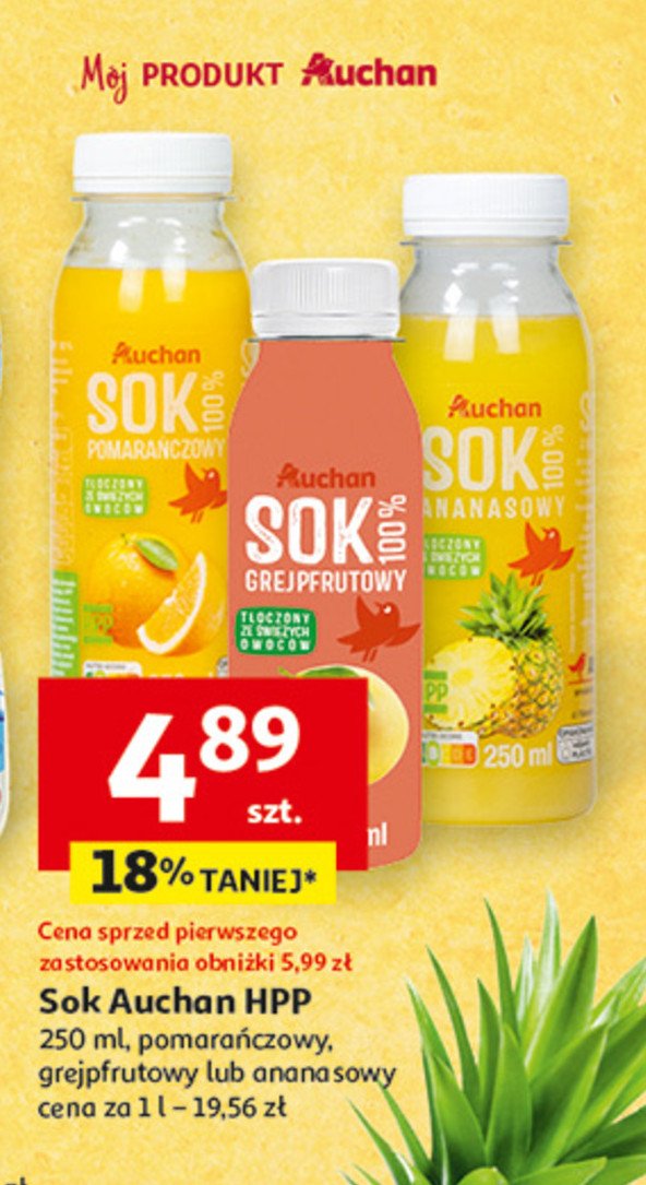 Sok pomarańczowy Auchan promocja