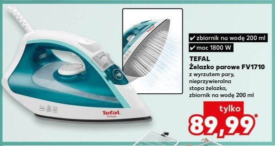 Żelazko fv1710e3 Tefal promocja w Kaufland