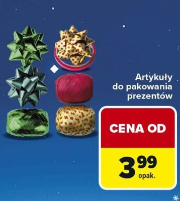 Artykuły do pakowania prezentów promocja w Carrefour Market
