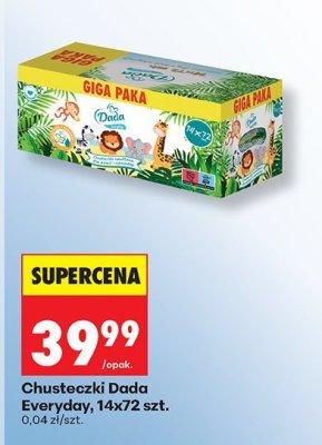 Chusteczki Everyday 14x72 szt. promocja w Biedronka